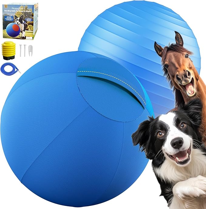Happypaw 18'' Herding Ball for Dogs – Enhanced Chew Resistance & Heavy-Duty Material,Durable Dog Toy Agility Equipment for Australian Shepherds, Cattle, Border Collies, and Small/Medieum Breed
