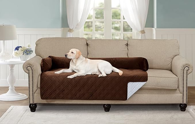 Brilliant Sunshine Premium Calming Dog Bed Mat, Silky Velvet, Removable Washable Cover, Cushion Protector and Couch Covers for Dogs, Pets, Cats, Extra Large, Chocolate
