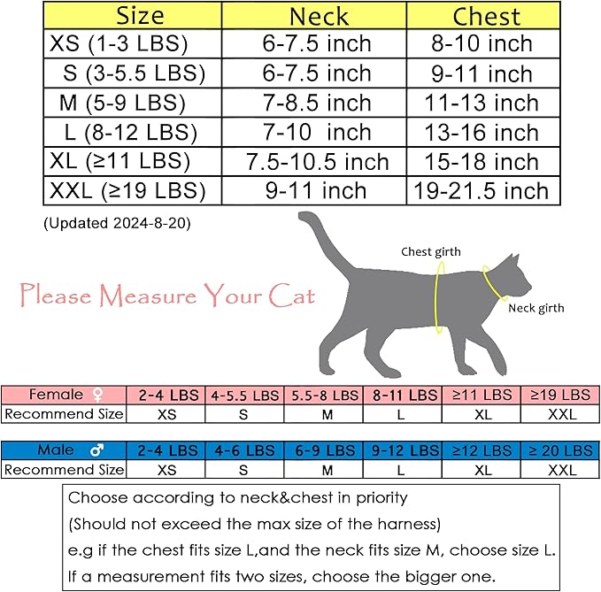 Kitty Harness and Leash for Walking Escape Proof Breathable Mesh Fabric, Purple, X-Small, Adjustable Cat Walking Jackets with DIY Beads, Padded Stylish Cat Vest