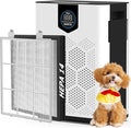 DAYETTE Air Purifiers for Home Large Room Up to 2400 Ft² with HEPA 14 Filter, Pet Air Purifier with Washable filter for Bedroom with Fragrance, Air Cleaner for Smoke Dust Pets Hair Odor, Pearl White