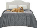 Bedsure Waterproof Bed Cover for Dogs Washable - Waterproof Blanket for Full Bed Couch Sofa Cozy, Lightweight Furniture Protector for Pet Cat Quick Drying, Ash Grey, 82x82IN