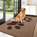 Buganda Dog Door Mat for Muddy Paws, Absorbent Dirt Trapper Washable Indoor Doormats, Non Slip Low-Profile Mud Mat for Dogs, Front Entrance Doormat for Inside Floor (47x32 Inches, Beige)