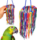 Bonka Bird Toys 51213 Large Aglet Heaven 9" Hanging Cotton Shoelace Ring Toy for Medium to Large Birds Like Eclectus Amazons African Greys