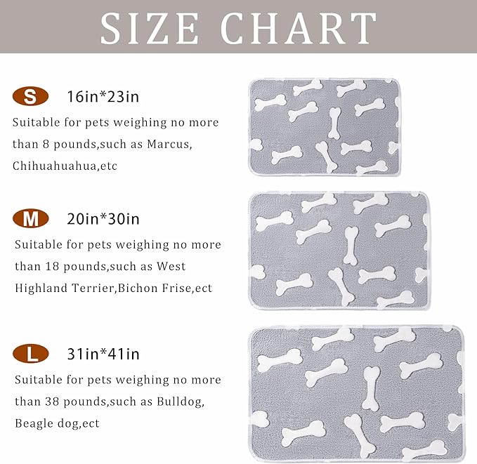 1 Pack 3 Blankets Super Soft Fluffy Premium Fleece Pet Blanket Flannel Paw Printed Throw for Dog Puppy Cat (Small 23x16'', Star, Bone, Love)