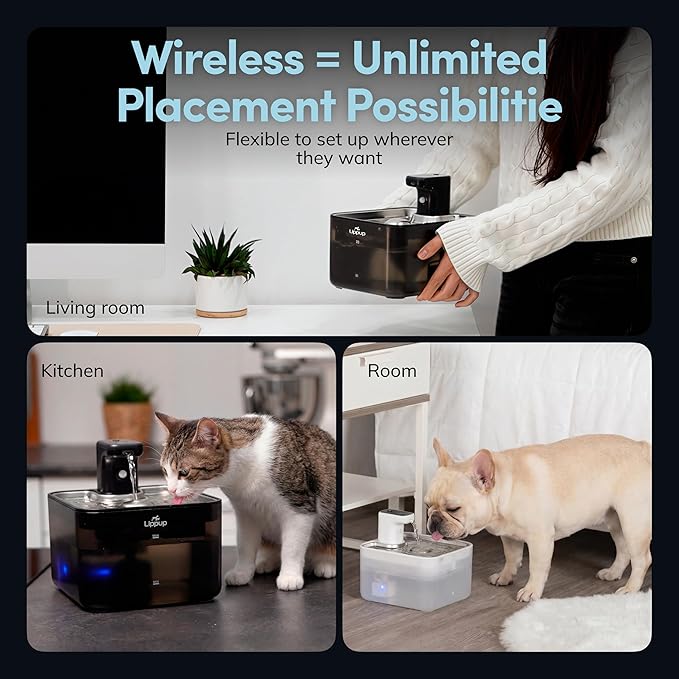 Replacement Filters for Cat Water Fountain – 8 Filters + 8 Sponges – 5-Stage Filtration System for Clean, Fresh Water – Fits LIPPUP P13 Fountain
