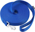 AmaGood Dog/Puppy Obedience Recall Training Agility Lead-15 ft 20 ft 30 ft 50 ft Long Leash-for Dog Training,Tie Out,Play,Safety,Camping (30 feet, Blue)