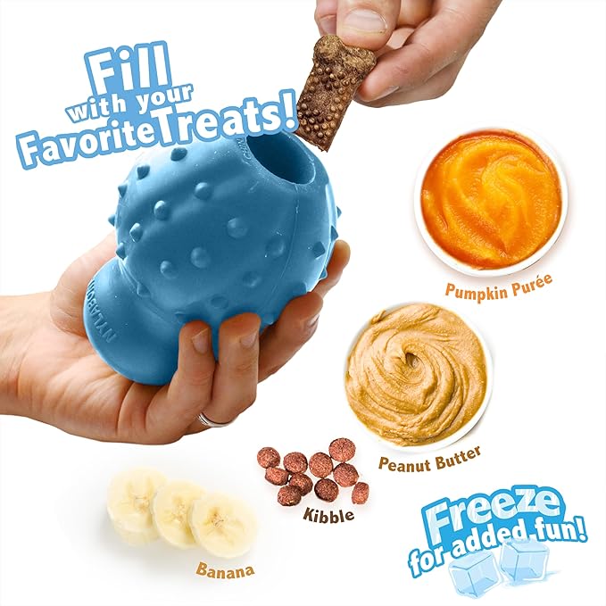 Nylabone Treatin' Cone Strong Stuffable Chew Toy for Dogs, Natural Rubber Fillable Treat Toy, Treat Dispensing Dog Toy, Bacon Flavor, X-Large - 50+ lbs, 1 Count