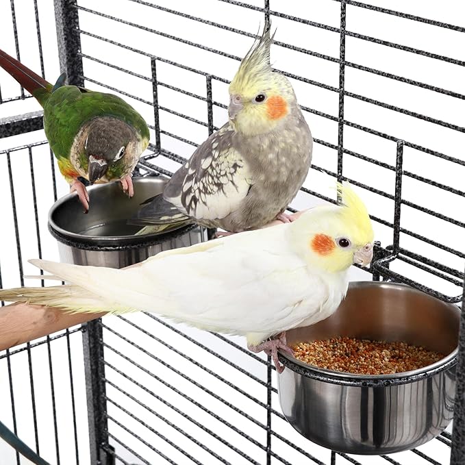 Yaheetech 68-inch Rolling Play Top Large Parrot Bird Cage for African Grey Cockatiel Conure Lovebird Parakeet Budgie