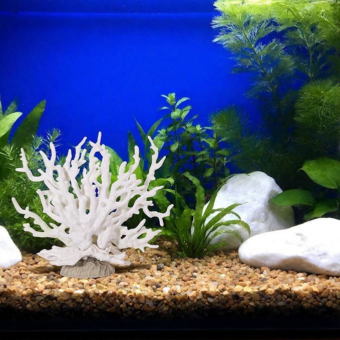 Fish Tank Fake Coral, Artificial Aquarium Coral Ornament, Aquarium Decor Plastic Plant Small, Multi-Purpose Simulation Water Grass, Faux Aquariums Ornament