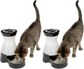 PetSafe Healthy Pet Water Station-Small,64 oz Capacity-Gravity Pet Water Fountain,Automatic Cat-Water Fountain,Dog-Water-Fountain,Water-Dispenser-Removable Stainless Steel Bowl Included,(Pack of 2)