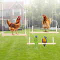 Chicken Swing,3PC Natural Wood Chicken Toys for Coop,Easy Install Chicken Perch, Fun Poultry Toys for Hens, Roosters&Birds