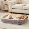 Orthopedic Dog Bed for Medium, Large Dogs Breeds, High Density Egg Crate Foam Dog Sofa Beds with Four Sided Bolster,Oval Kennel Bed, Pet Couch Bed,Removable Washable Cover& Non-Slip Bottom