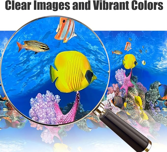 Aquarium Background Poster Water Plants 3D Coral Fish Tank Background Picture Double Sides Fish Tank Stickers 10 20 Gallon Tank 16"x 33"
