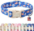 4th of July Dog Collar, Robot Star-Spangled Patriotic Dog Collars for Puppy Small Dogs, Adjustable Lightweight Quick-Release Buckle Collar for Boy&Girl Dogs XS