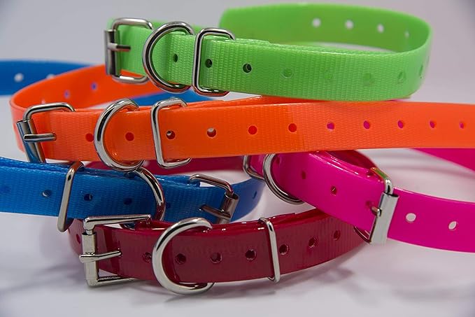 Universal 27 ½” X ¾” Replacement Band Strap for Dog Training Collar - Adjustable Waterproof TPU for Remote E-Collar, Static/Vibration Shock Trainer, Fits Most Bark Control & Obedience Devices