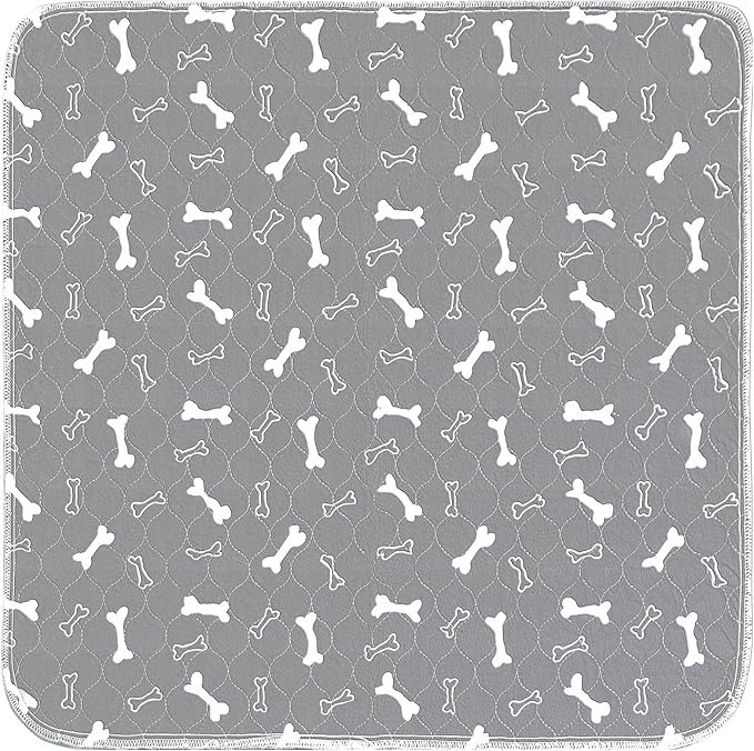 Washable Pee Pads for Dogs, 2 Pack Dog Pee Pads Washable, Waterproof Puppy Pads Mat Reusable Fast Absorbent Dog Potty Training Pads, Whelping Pads for Playpen Crate - 24”x24”