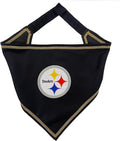 NFL Pittsburgh Steelers TIE Bandana, Large/X-Large. Dog Bandana Scarf Bib for Pet Cat Dog. The Ultimate Game-Day, Party Bandana