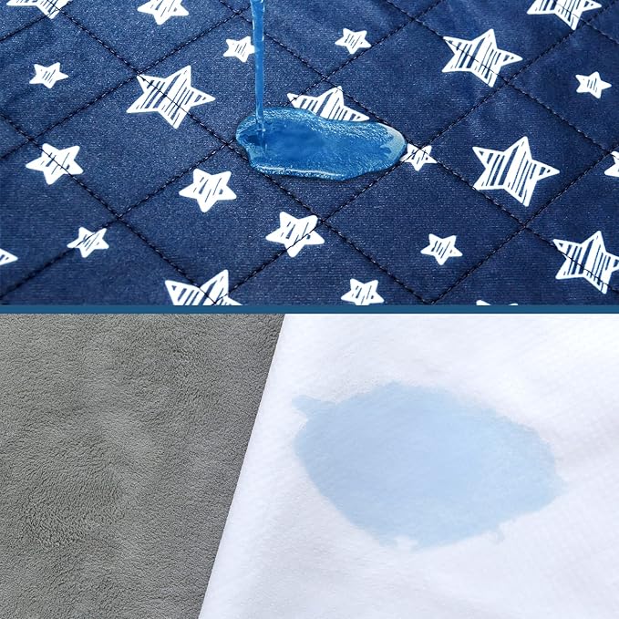 Waterproof Bed Pads Washable, Absorbent Chuck Pads for Incontinence, Washable Pee Pads for Dogs, Waterproof Mattress Protector for Seniors, Bedwetting Kids, Hospitals, Pets, 34"x36" 2 Pack