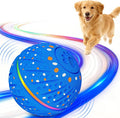 Interactive Dog Toys Ball - Smart Moving Bouncing Dog Ball with Colorful Lights, E-TPU Material, 3 Play Modes Automatic Rolling Dogs Toy for Small Medium Dogs Keep Them Busy(Blue)