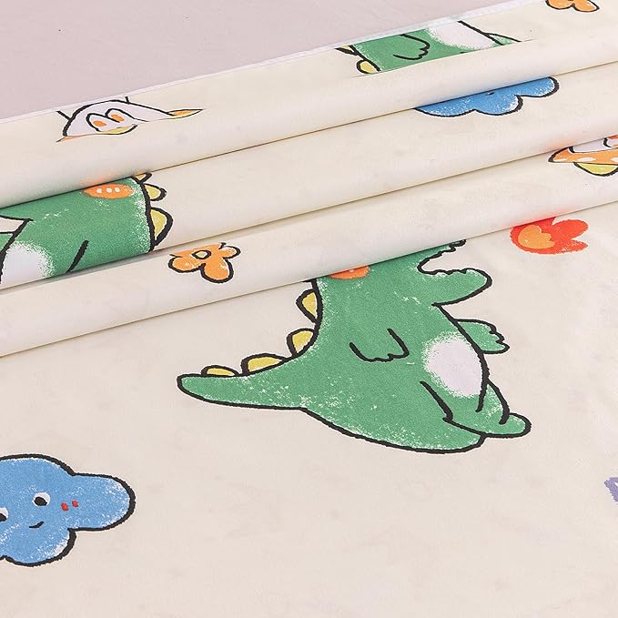 WenBags Waterproof Dog Bed Cover 70 * 78 Inches Throw Size,Pet Hair Resistant Reversible Couch Cover Mattress Protector,Leakproof Bed Liner/Sheet/Blanket for Adults Elderly Pets,Cute Dinosaurs