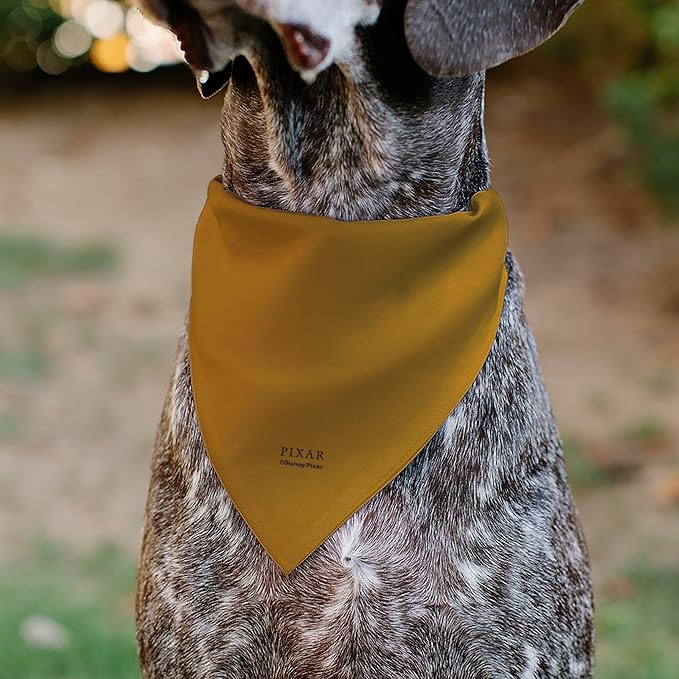 Disney Pet Bandana Up Dug Squirrel Pose and Wilderness Explorer Badge Orange Slip On Collar Bandana Only