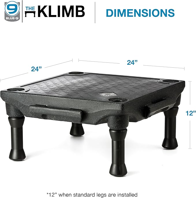 Blue-9 Pet Products KLIMB Dog Training Platform and Agility System, Durable and Portable for Indoor or Outdoor Use, Made in The USA, Blue