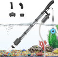 fishkeeper Aquarium Vacuum Gravel Cleaner, 25W 6 in 1 Multifunction Fish Tank Cleaner Kit for Automatic Water Change, Wash Sand, Water Circulation Infinitely Adjustable Flow Fish Tank Cleaner Vacuum