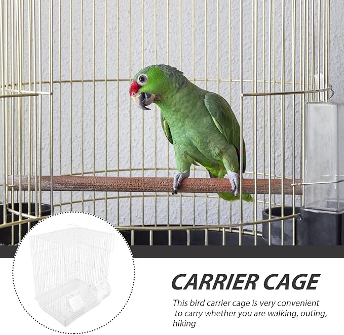 DECHOUS Metal Bird Cage Portable Parrot Carrying Cage Handheld Wire Bird Travel Carrier