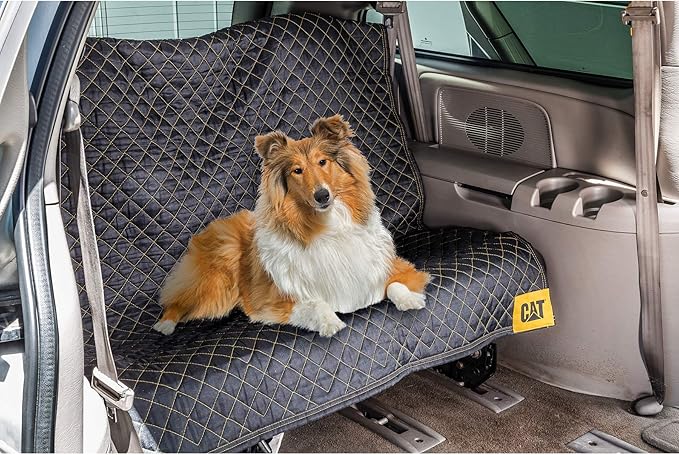 Cat 980411N Heavy Duty Moving Blanket, Non-Woven Utility Cover with Quilted Padding, Cargo Protection, Storage Furniture Packing 72 Inch by 60 Inch-980411N, Black