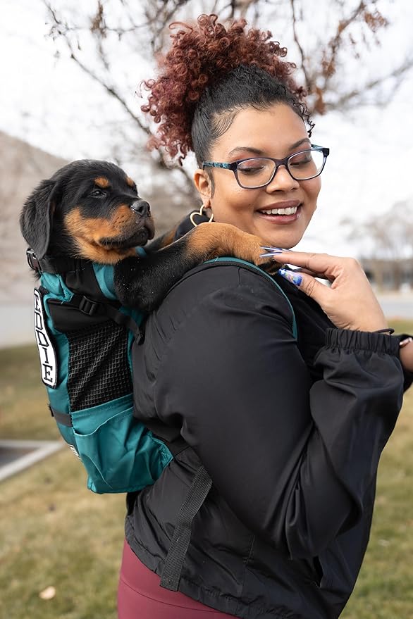 K9 Sport Sack Trainer - Medium, Harbor Blue - Ideal for Dogs with 17-19” Back Length - Backpack-Style Training Carrier - Meant for Quick, Non-Strenuous Activities