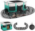 Upgrade Outdoor Cat Enclosure, Outdoor Cat Playpen Enclosed, Portable Catio Cat Tent with Tunnel for Indoor Cats Small Animals and Puppy