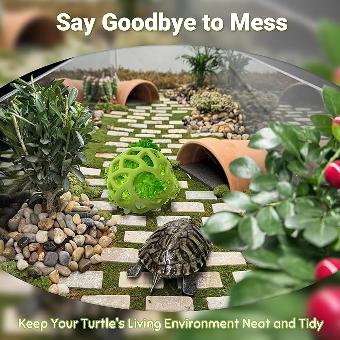 Turtle Feeder Ball, Aquatic Turtle Tank Accessories, Red Eared Slider Turtles Toys, Aquarium Decorations