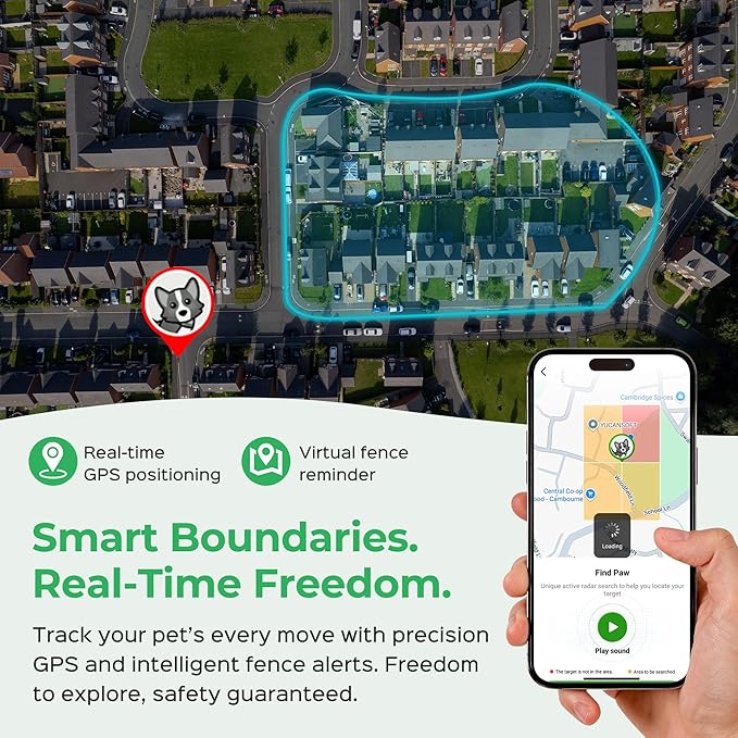 Pet Phone – Smart GPS Pet Tracker with Real-Time Location, Two-Way Communication, Emotional Support, and Unlimited Data | Ideal for Dogs and Cats | Up to 5-Day Battery (Green)