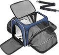Premium Pet Carrier – Dog & Cat Travel Bag, Airline Approved, Soft-Sided Design for Small to Large Pets, TSA Compliant, Expandable & Collapsible (Blue)
