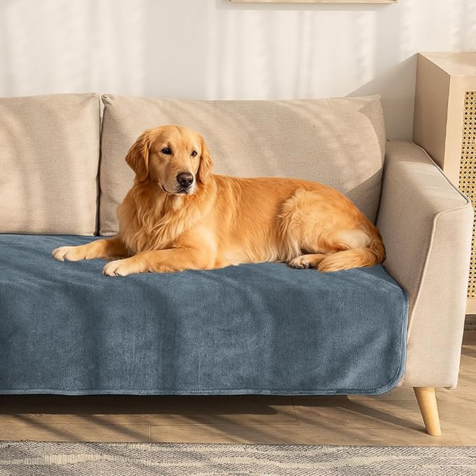 Ameritex Pet Bed Blanket Reversible 100% Waterproof Velvet Super Soft for Sofa and Bed