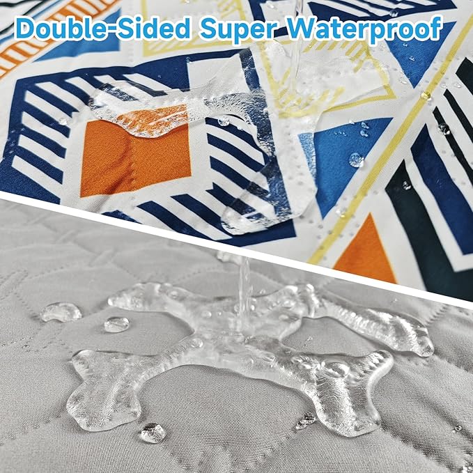 Waterproof Dog Blanket, Bohemian Dog Bed Cover Pet Blanket, Reversible Sofa Couch Cover for Dogs Washable, Protect Furniture Bed Couch Sofa for Puppy Cat (Blue Medallion, 30×70 Inch)