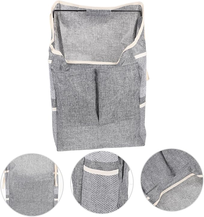 Pet Storage Pouch Breathable Hanging Organizer for Toys and Food Household Accessory Grey Convenient and Safe for Pets Boys and Girls and Home Organization
