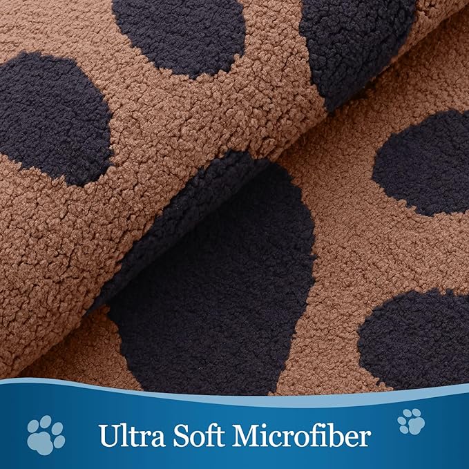 Buganda Dog Door Mat for Muddy Paws, Absorbent Dirt Trapper Washable Indoor Doormats, Non Slip Low-Profile Mud Mat for Dogs, Front Entrance Doormat for Inside Floor (48x30 Inches, Camel and Black)