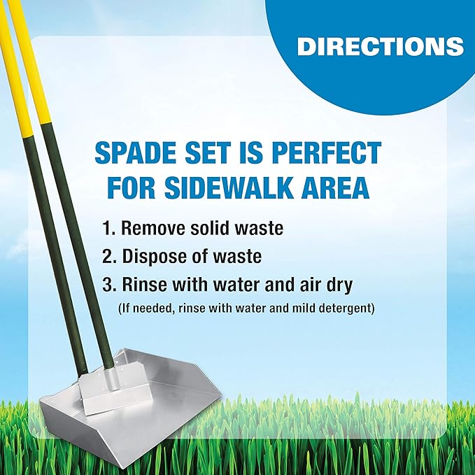 Four Paws Wee-Wee Pooper Scoopers for Dogs l Outdoor Rake l Spade & Pan l Pooper Scooper Set