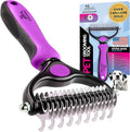 Pat Your Pet Deshedding Dog Brush For Shedding – Cat Brushes For Indoor Cats, Double-Sided Cat Brush Deshedding & Grooming Tool For Long Haired And Short Haired Dogs, Skin-Friendly