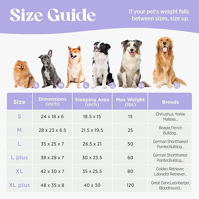 LE SURE Cute Dog Beds for Extra Large Dogs, Orthopedic Waterproof XL Pet Bed with Sides, High Back Non-Slip and Egg-Crate Foam Big Dog Couch Sofa with Washable Removable Cover, Grey