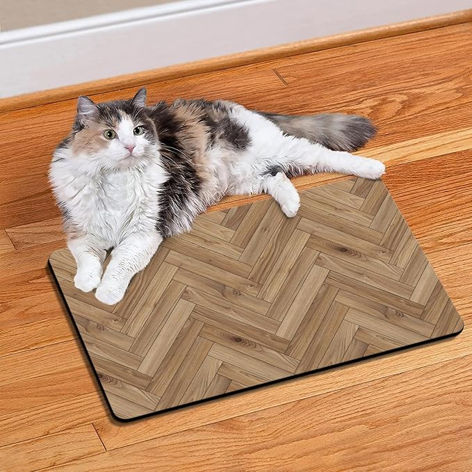 Pet Feeding Mat for Floors Waterproof Dog Mat for Food and Water Absorbent Quick Dry Non Slip mat for Cat Bowls