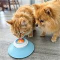 Dog Lick Slow Feeder Bowl - Licking Sphere - Interactive Cat Enrichment Toy for Yogurt Peanut Butter Treats - Rolling Ball Puzzle Feeder for Mental Stimulation - Boredom Buster for Small Pets