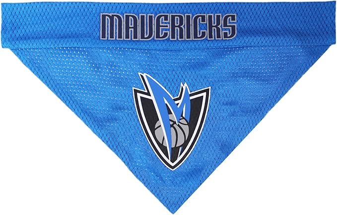 Pets First NBA Dog Bandana - Dallas Mavericks Reversible Pet Bandana. 2 Sided Home & Away Sports Bandana with a PREMIUM Embroidery TEAM Logo, Small/Medium