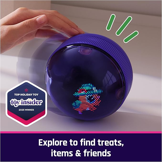 BITZEE, Hamster Ball Interactive Toy Hamster with Over 20 Hamsters Inside, Great for Easter Gifts, Digital Pet Rolls & Reacts to Touch