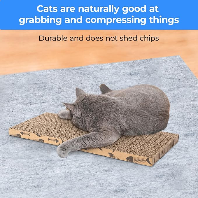 Mini Cat Scratching Board Small Cat Scratcher Cardboard Cat Scratchers for Indoor Cat Cardboard Scratcher(2pcs)