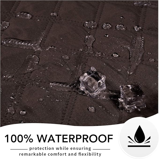 Easy-Going 100% Waterproof Dog Bed Cover, Non-Slip Pet Blanket for Furniture, Washable Couch Cover, Repleasement Sofa Cover (52x82 in,Chocolate)