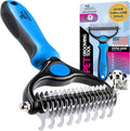 Pat Your Pet Deshedding Dog Brush For Shedding – Cat Brushes For Indoor Cats, Double-Sided Cat Brush Deshedding & Grooming Tool For Long Haired And Short Haired Dogs, Skin-Friendly