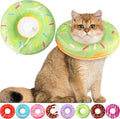 Cat Cone Collar Soft, Cat Recovery Collar for Wound Healing Cute Donut Adjustable Kittens Cones to Stop Licking Comfortable Lightweight Neck Elizabethan Collars for Cats Kittens After Surgery