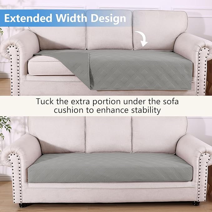 hyha Waterproof Dog Blanket, Reversible Pet Bed Blanket, Soft Sofa Couch Cover for Dogs Washable, Waterproof Pet Couch Covers for Sofa Puppy Cats Furniture Protector(40"x70", Grey/Grey)